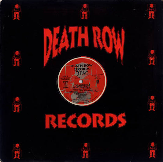 2Pac Featuring Snoop Dogg : 2 Of Amerikaz Most Wanted (12", Single, Promo)