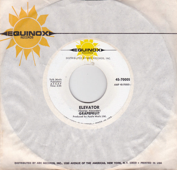 Grapefruit : Elevator (7", Single)