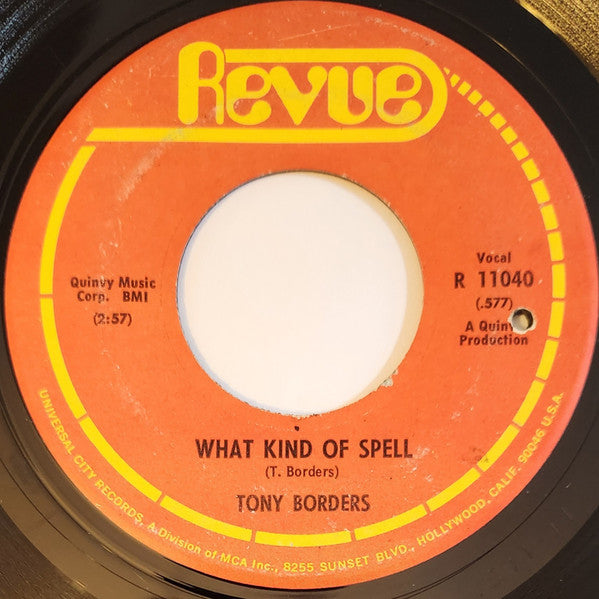 Tony Borders : I Met Her In Church / What Kind Of Spell (7", Single)