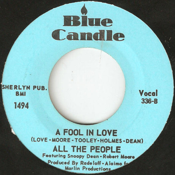 All The People Featuring Robert Moore (3) : Wish I Had A Girl Like You (7")