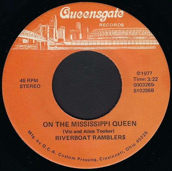 Vic Tooker w/Riverboat Ramblers : Down On Old Burgundy Street (7")