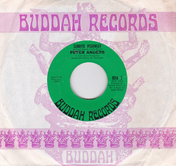 Peter Anders : Sunrise Highway (7", Single)