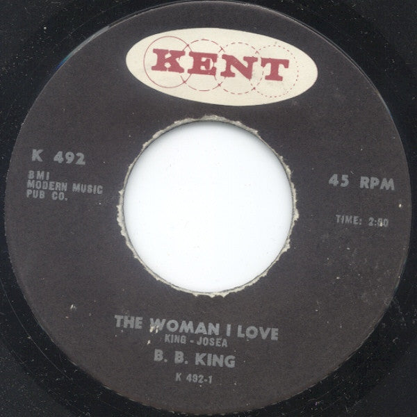B.B. King : The Woman I Love / Blues For Me (7")