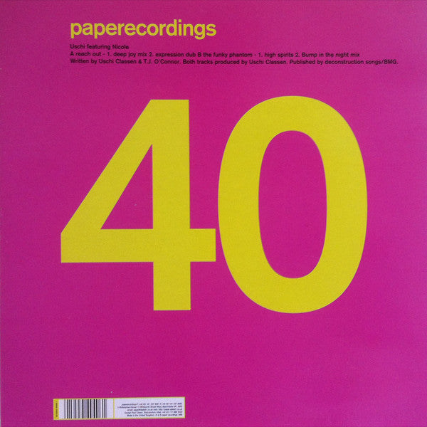 Uschi Classen : Reach Out (12")