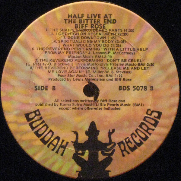 Biff Rose : Half Live At The Bitter End (LP, Album)