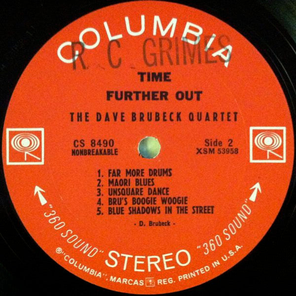 The Dave Brubeck Quartet : Time Further Out (Miro Reflections) (LP, Album, RE, San)