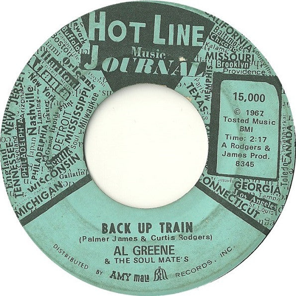 Al Greene & The Soul Mates : Back Up Train / Don't Leave Me (7", ARP)