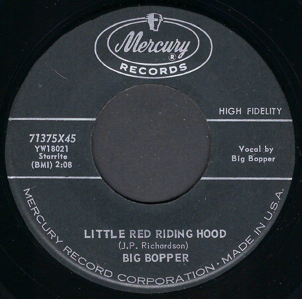 Big Bopper : Big Bopper's Wedding (7", Single)