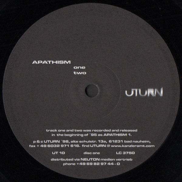 Apathism : One-Ten (2x12")