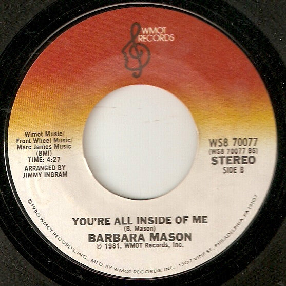 Barbara Mason : On And Off (7", Single)