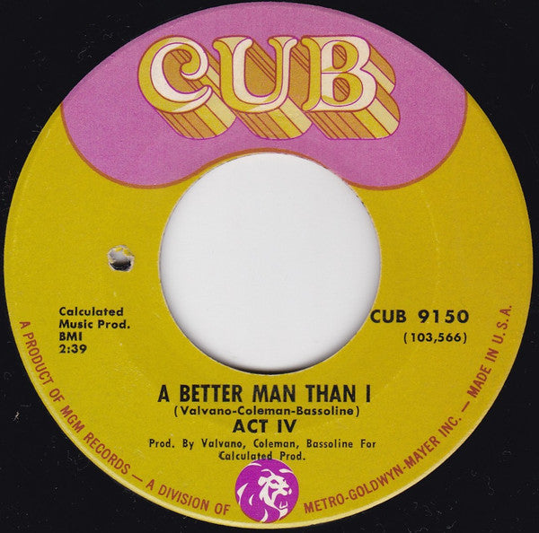 Act IV : Bless You (7")