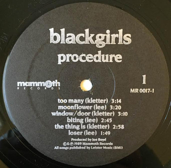 Blackgirls : Procedure (LP, Album)