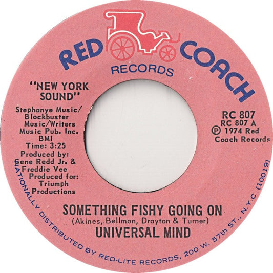 Universal Mind (3) : Something Fishy Going On (7", Styrene)