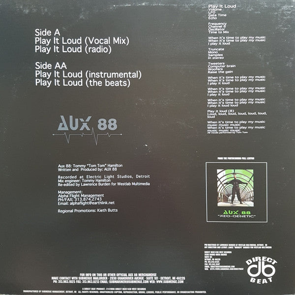 Aux 88 : Play It Loud (The 12" Mixes) (12")