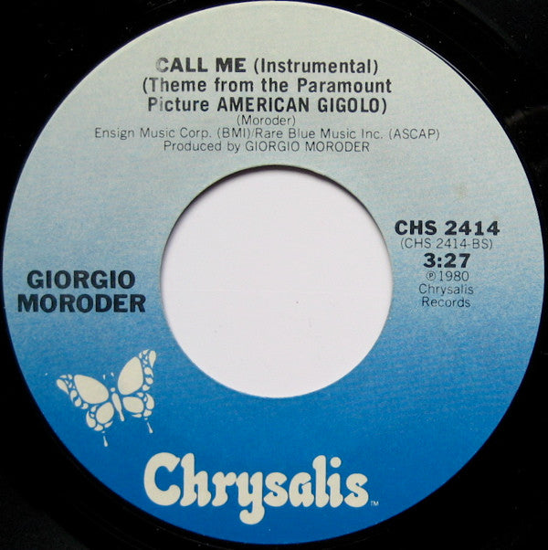 Blondie : Call Me (7", Single, Styrene, Pit)