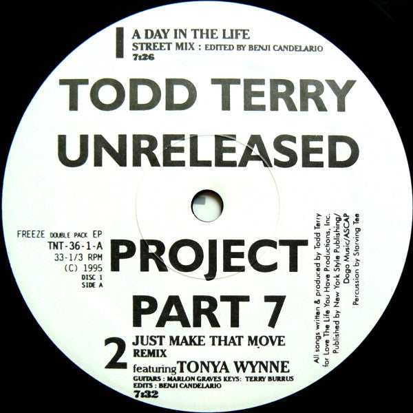 Todd Terry : Unreleased Project Part 7 (2x12", EP)