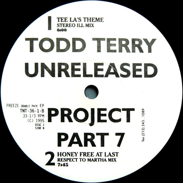 Todd Terry : Unreleased Project Part 7 (2x12", EP)