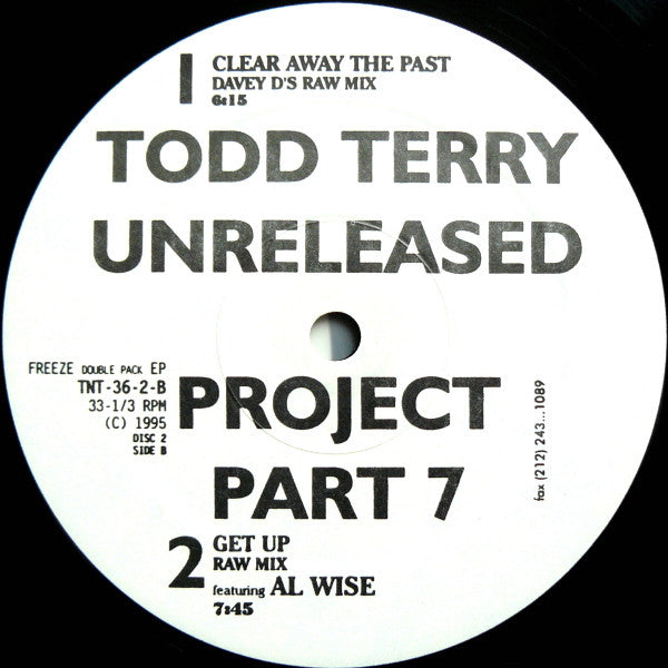 Todd Terry : Unreleased Project Part 7 (2x12", EP)