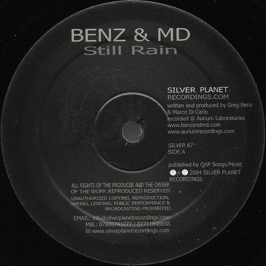 Benz & MD : Still Rain / Dead Calm (12")
