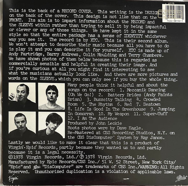 XTC : Go 2 (LP, Album, RE, Pit)