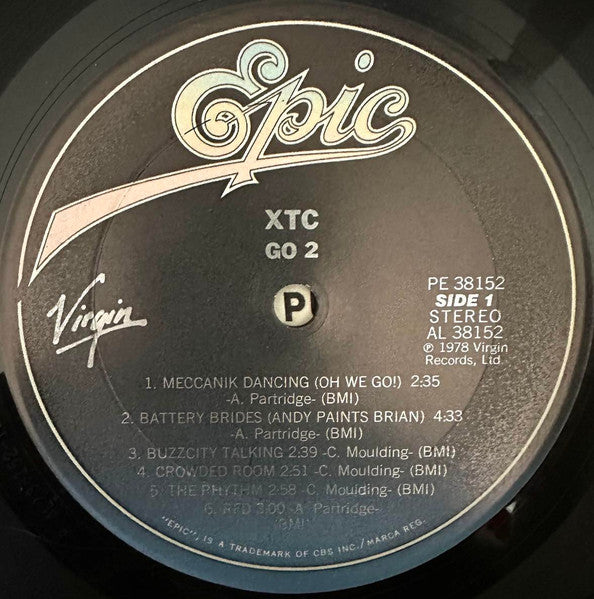 XTC : Go 2 (LP, Album, RE, Pit)