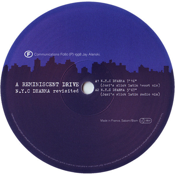 A Reminiscent Drive : N.Y.C Dharma Revisited (12", Single)