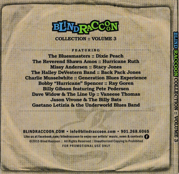 Various : Blind Raccoon Collection: Volume 3 (CD, Comp, Promo, Gat)