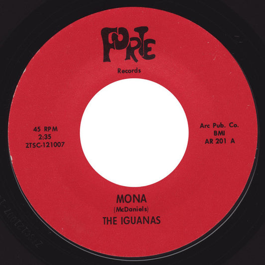 The Iguanas (3) : Mona (7", Single, Styrene)