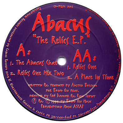 Abacus : The Relics E.P. (12", EP)
