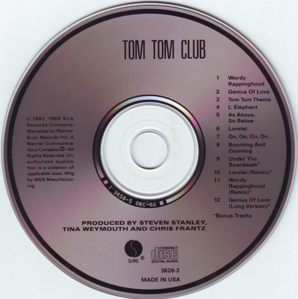 Tom Tom Club : Tom Tom Club (CD, Album, RE, Spe)