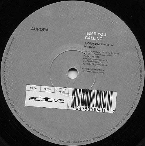 Aurora : Hear You Calling (12", Single)