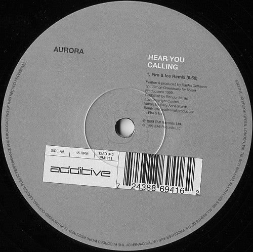 Aurora : Hear You Calling (12", Single)