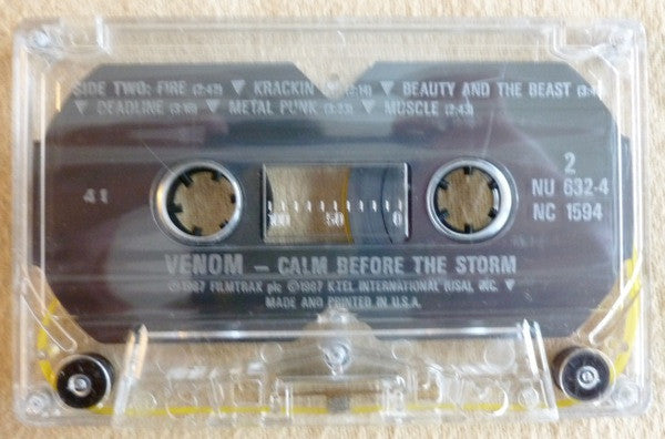 Venom (8) : Calm Before The Storm (Cass, Album)