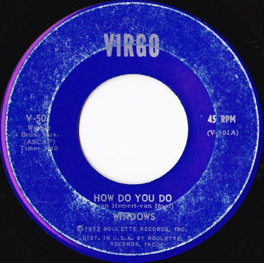 Windows (2) : How Do You Do (7")
