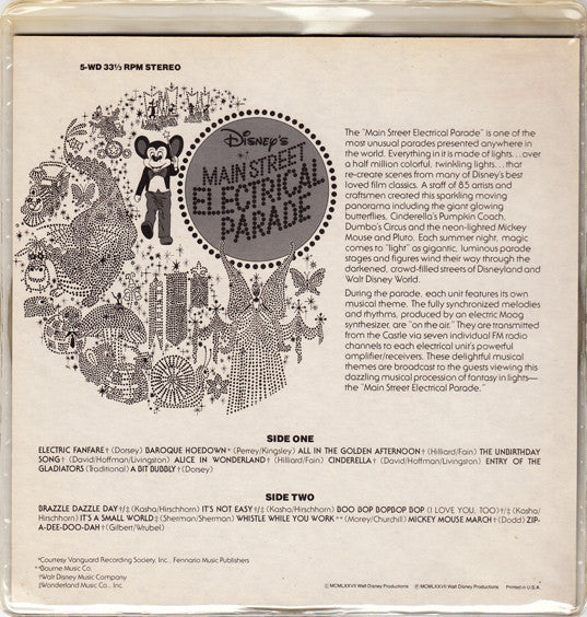 Unknown Artist : Disney's Main Street Electrical Parade (7", Mixed, Pic)