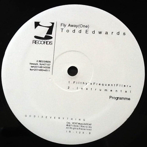 Todd Edwards : Fly Away (One) (12", Single)