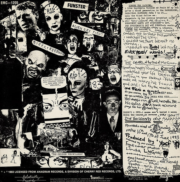 Alien Sex Fiend : Ignore The Machine (12", Single)