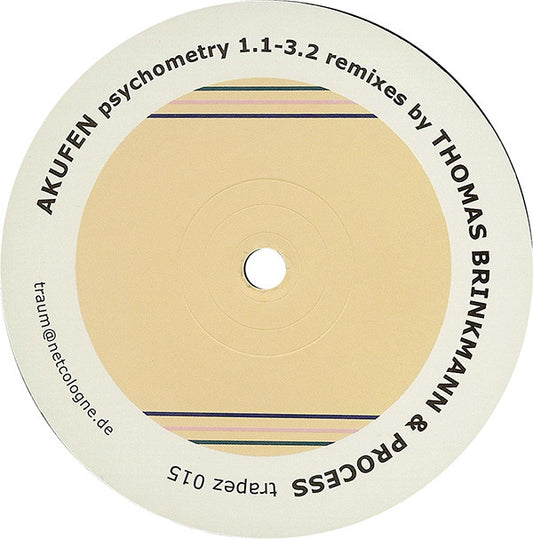 Akufen : Psychometry 1.1-3.2 Remixes By Thomas Brinkmann & Process (12")
