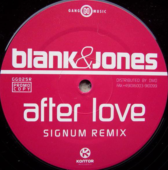 Blank&Jones* : After Love (12", Promo)