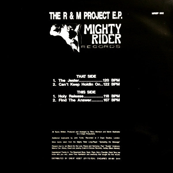 2 Dope Productions : The R & M Project E.P. (12", EP)