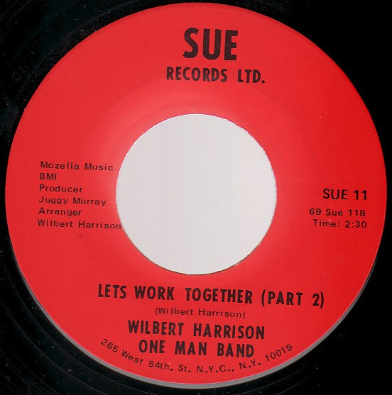Wilbert Harrison : Let's Work Together (7", Single, Red)