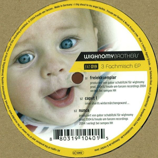 Wighnomy Brothers : 3 Fachmisch EP (12", EP)