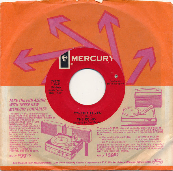 The Robbs : Rapid Transit (7", Single, Styrene)