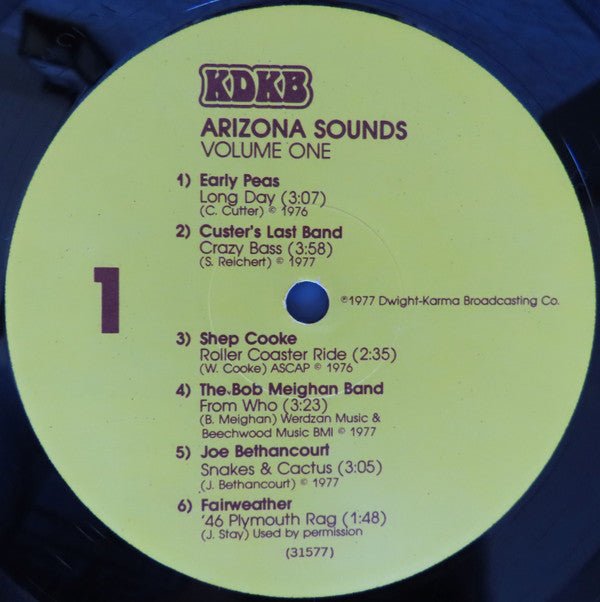 Various : Arizona Sounds Volume One (LP, Comp)