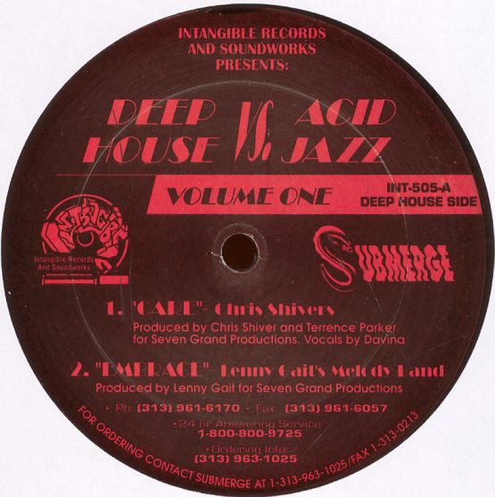 Various : Deep House Vs. Acid Jazz (Volume One) (12")