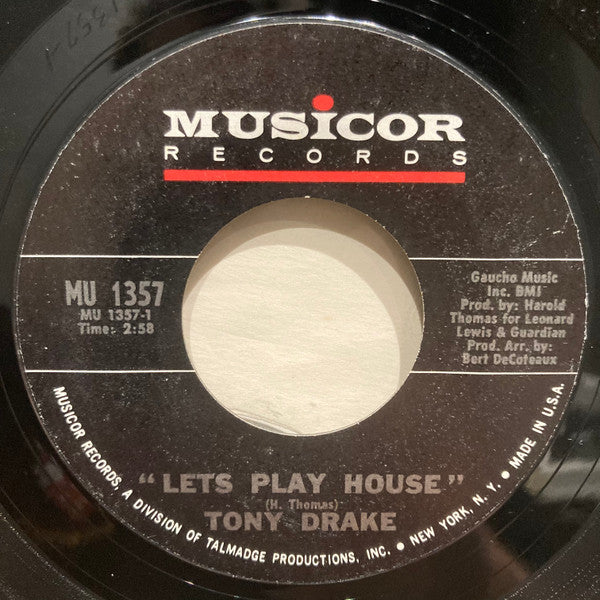 Tony Drake (2) : Let's Play House / She's Gone (7", Single)
