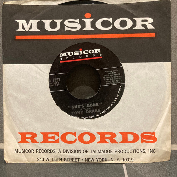 Tony Drake (2) : Let's Play House / She's Gone (7", Single)