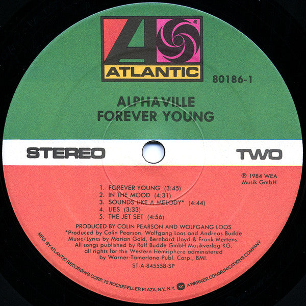 Alphaville : Forever Young (LP, Album, SRC)