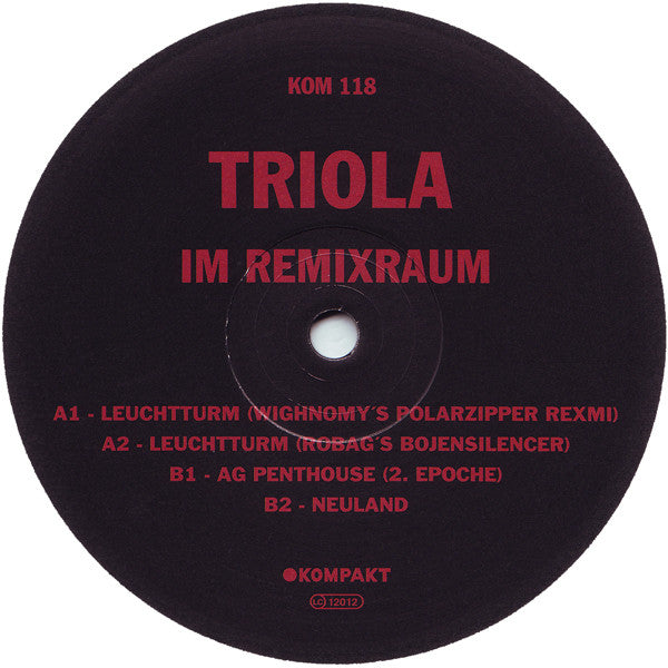 Triola : Triola Im Remixraum (Teil 1) (12")