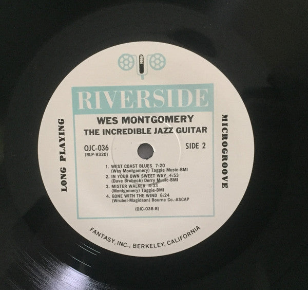 Wes Montgomery : The Incredible Jazz Guitar Of Wes Montgomery (LP, Album, RE)